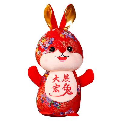 China Cute Fun Plush rabbit toy long ear plush rabbit stuffed toy stuffed animal plushies chinese new year gift deco for sale