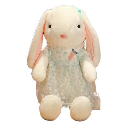 China Plush Doll Product Rabbit plush toy long ear plush rabbit plush stuffed animal toys custom cute bunny gift decor for sale