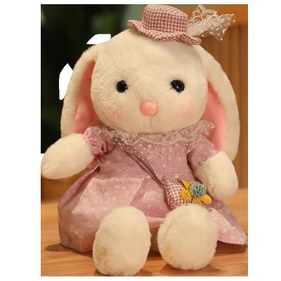 China Cute Fun Rabbit plush toy stuffed animals rabbit in hat custom plush bunny rabbit plush toy gift for sale