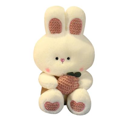 China Cute Fun Rabbit plush toy stuffed animals rabbit holding carrot custom plush bunny rabbit plush toy gift for sale