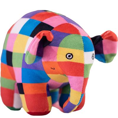 China Cute Animal Doll Elephant stuffed animal stuffed elephant toy stuffed animal patchwork elephant gift for sale