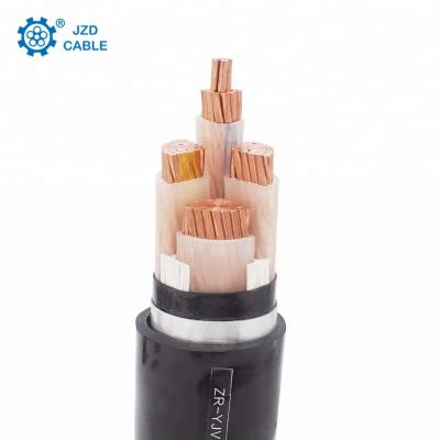 China YJV Underground Cable Copper Conductor XLPE Insulated PVC Sheathed 4 Core Armored Cable 120MM Power Cable For Construction for sale