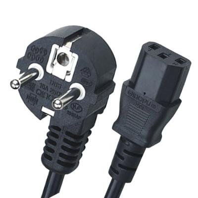 China Home Appliance Supply Charger 1.2M 1.5M 1.8M 15M 2 Pin AC Extension Cable EU Power Cord Cable 3 Pin Prong for sale