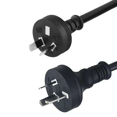 China Figure 8 2 Pin Power Cord IEC C7 3 Pin Plug Australian Standard Extension Home Appliance SAA Approval 10A 250V for sale