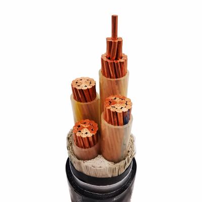 China Underground Armored Cable 3 Colors 4 Core 16mm2 Steel Tap Underground Power Cable for sale