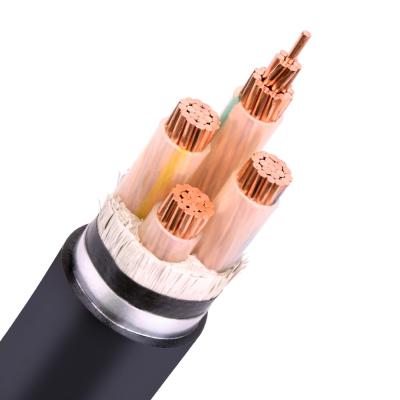 China Underground high quality copper conductor 4 cores 3+1 cores copper power cable 35mm2 xlpe cables 240mm2 for sale