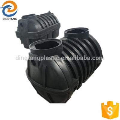 China 3 space by 2000L two disc plastic septic tank for sale with high quality for sale