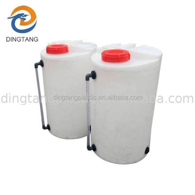 China Water Treatment DT - MC 100L Round Chemical Dosing Tank With Agitator for sale