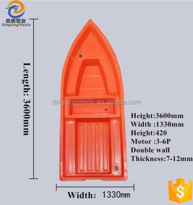 China Plastic Water Restaurant Rotomolding Small Freshwater Fishing Pontoon Boats For Sale With Good for sale