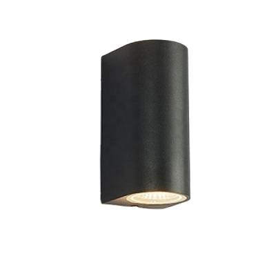 China Modern Wall Mounted Yard Post Spot Through The Wall 6w Indoor Lighting Style LED Black Wall Lamps for sale