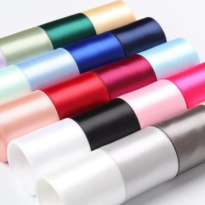 China 25mm Double Face Polyester Satin Ribbon for Garment Acessories for sale