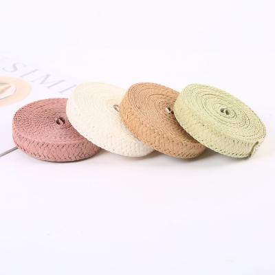 China FSC Certificate Raffia Woven Paper Ribbon Eco Friendly Wrapping Gift Paper Ribbon for sale