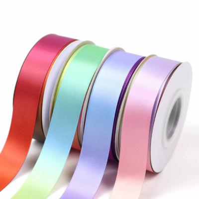 China Color Gradual Change Polyester Ribbon 25mm Hot Transfer Printing for sale