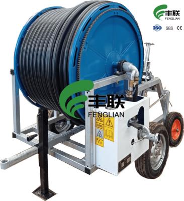 China Anti - Corrosion Movable Farm Hose Reel Irrigation System / Automatic Farm Irrigation System for sale