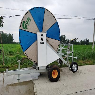 China Anti - Corrosion Hose Reel Irrigation System For Watering Corn / Wheat Farm Land for sale