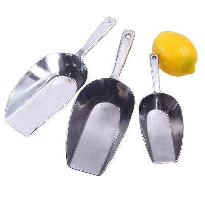 China Stocked Aluminum Alloy Bar Candy Scoop Scoop Around Home Bar Ice Cube Spice Candy Flour Nut Scoop for sale