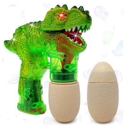 China Need Battery Operated Bubble Toy Bubble Gun w/2 Bottles And Then Bubble Liquid Blow Bubble Dinosaur for sale