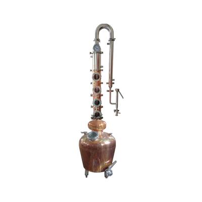 China Hotels Copper Distiller Boiler Whiskey Wine Gin Vodka Brandy Home Alcohol Distillation Equipment for sale