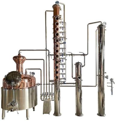 China Hotels Still Distilling Machine Reflux Whiskey Alcohol Distiller Distillation Equipment for sale