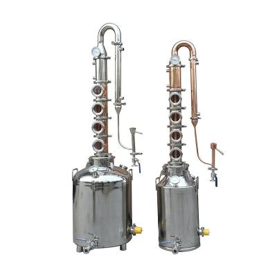 China Hotels Still Copper Distillers Alcohol Ethanol Home Distiller Stainless Steel Whiskey Distillation Column Price Equipment for sale