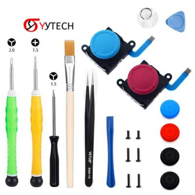 China SYYTECH Tweezer 3D Metal Black White Blue Red Analog Joystick Factory Kit Set For NS Nintendo Switch Joy Con Repair Part for sale