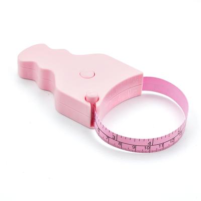 China Smooth Reteactable In Shock Hot Pink Waist Band Meaduring Fat Waist Gauge for sale