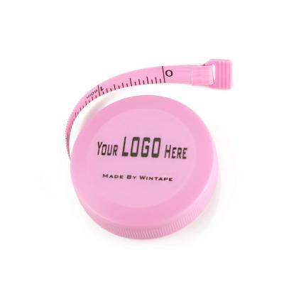 China Customized Tape Measure Smooth Fita Metrica Cloth Measure Tape Mini Tape Measure Pink Custom Reteactable Body for sale