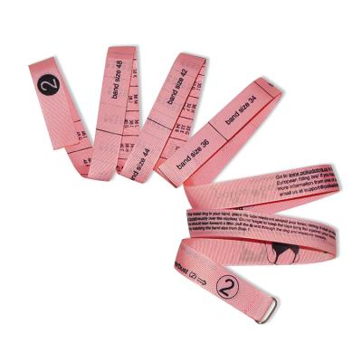 China Waterproof And Tearproof Customzied Color 150cm 20mm Polyester Tape Measure Tailor Tape Measure Tape Pink for sale