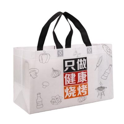 China Recyclable Spunbond Seam Food Bag Promotion Shopping Bag Non Woven Bag for sale