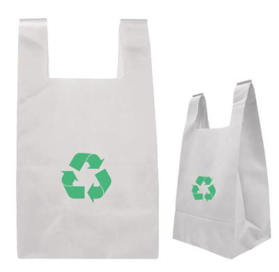 China 25cm*45cm*12cm recyclable non woven bags, T-shirt bag is environmental friendly and reusable, suitable for purchase for sale