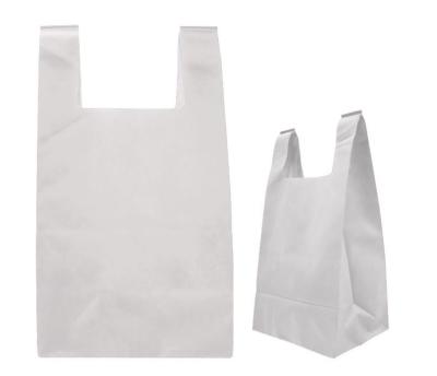 China 25cm*45cm*12cm Environmental Protection Recyclable T-shirt Woven Sack Non Woven Foldable Bag Non Undertake 6kg for sale