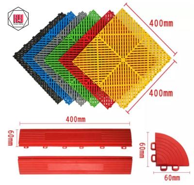 China Wholesale high quality factory garage tile pp material anti-slip waterproof wear-resistant for garage home car wash for sale