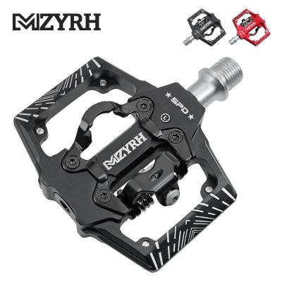 China Mountain Bikes MZYRH Bicycle Pedal Anti-Slip MTB Bike Pedals Flat Platform SPD Waterproof Aluminum Alloy Cycling Applicable AccessoriesMZ163 for sale