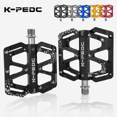 China BMX MZYRH Non-slip Bicycle Pedal MTB Bike Pedals Flat Platform SPD Applicable Waterproof Aluminum Alloy Cycling AccessoriesKP196 for sale