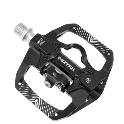 China MZYRH Mountain Bikes Bicycle Lock Pedal 2 in 1 with Free Cleat for SPD System MTB Road Lock Aluminum Anti-Slip Sealed Gear Accessories for sale