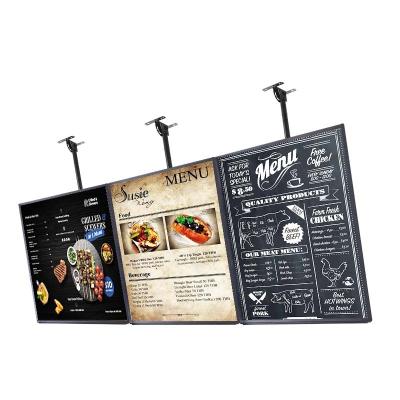 China Indoor Screen Printing LED Light Box Used For Restaurant Menu for sale