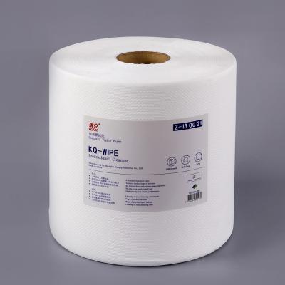 China Sustainable High Efficient Paper Wipe 2ply Disposable Cleaning Wipes Double Layer Burning for sale