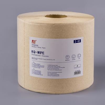 China Durable 3Ply Rag Paper Roll Industrial Paper Rag Paper Embossing Paper for sale