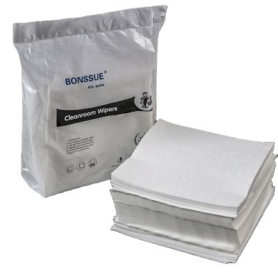 China Sustainable Cellulose Polyester Wiping Cloth For Electronics Industry Cleanroom Wipes Dust Free Medical Cleaning Cloth for sale