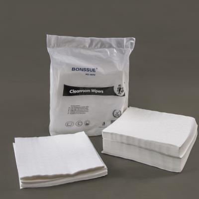 China Sustainable Lint Free Wipes Industrial Cleanroom Wipes Medical Wipe Cloth for sale