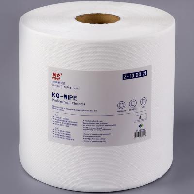 China Sustainable Rag Paper Wood Pulp Wipes Industrial Rag Paper Roll for sale