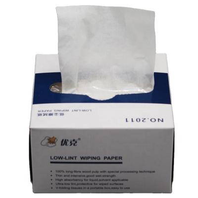 China Sustainable optical lens wipes low fiber wiping lens paper paper for sale