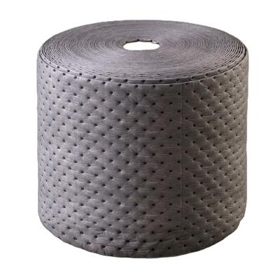 China Absorb Industrial Water Absorbent Roll Universal Liquid Oil Absorbent And Oil Roll for sale