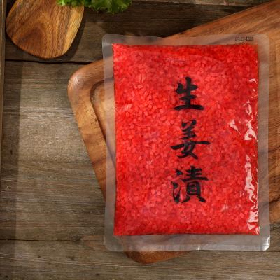 China Low Price PRESERVED Product Carved Red Sushi Pickled Ginger 1kg Bulk Packing Sushi Ginger for sale