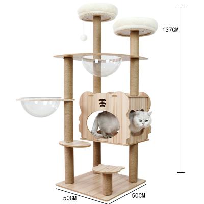 China 2022 Best Christmas Gift Breathable Tree Housing Cat Shelf Wall Mounted Stair Climbing Cart Pet Stroller for sale