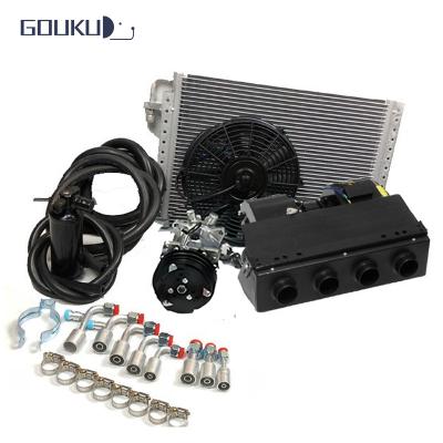 China BEU-404-000 12V/24V 4 Holes AC Universal Evaporator Under Dash Unit Standard for sale