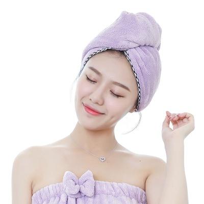 China Ultra Long Viable Quick Dry Cute Velvet Women Dry Hair Cap Hair Dryer Cap Hair Dryer Cap Soft Absorption Soft Towel Long Hair Towel for sale