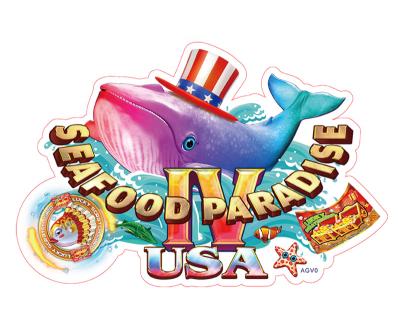 China Original Newest Amusement Park Vgame Fishing Game Software Seafood Paradise 4 Fish Game Table Indoor Game Machine For Sale for sale