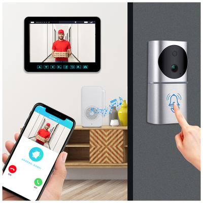 China Factory 1080P 7 Inch HD Screen Tuya IP Smart Home IP Video Doorbell Camera Suppliers Waterproof Wireless Intercom Hole Home Security System for sale