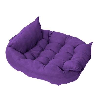 China Viable Multi-Function Folding Deformable Multi Purpose Dog Cushion Pet Sofa Square Dog Cushion Kennel for sale